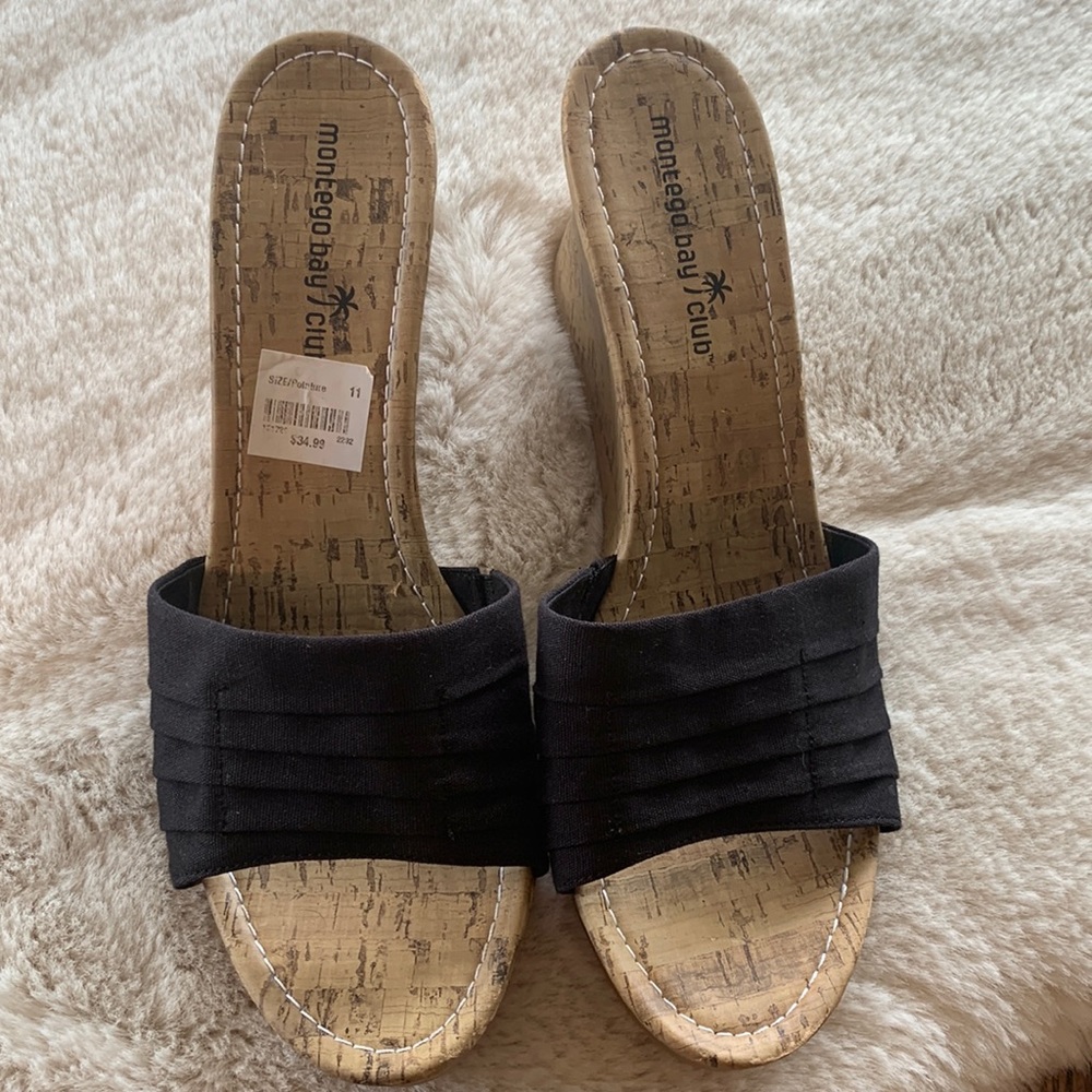 New. Montego Bay slip on sandals